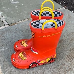 lightning mcqueen rain boots